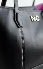 Bolso shopper Noco pespuntes corazón Negro - Imagen 3
