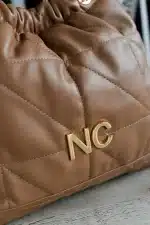 Saco piel vegana Noco Marrón - Imagen 3