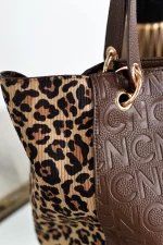 Shopper Noco animal print Marrón - Imagen 2