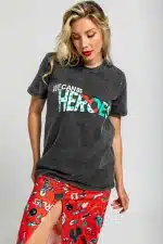 Camiseta Lolina efecto desgastado ácido - Imagen 3