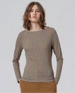 Camiseta Surkana micro estampado Azul