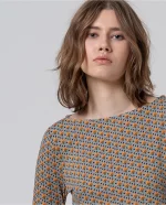 Camiseta Surkana micro estampado Azul - Imagen 3