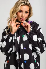 Chaqueta Lolina con capucha topos - Imagen 3