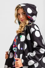 Chaqueta Lolina con capucha topos - Imagen 4