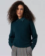 Jersey Surkana cuello barco Verde Botella