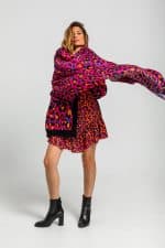 Pañuelo Lolina estampado fucsia