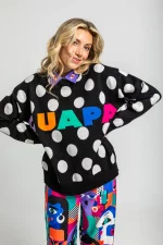 Suéter Lolina Oversize a topos - Imagen 3