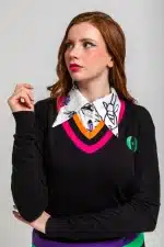 Suéter Lolina escote pico negro - Imagen 4