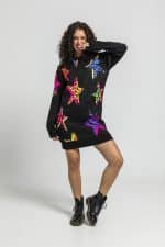 Vestido Lolina Punto estampado de estrellas