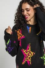 Vestido Lolina Punto estampado de estrellas - Imagen 3