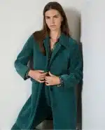 Abrigo Surkana de chenilla Azul acero - Imagen 3