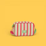 Bandolera lona Agatha Ruiz de la Prada Líneas Rosa