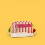 Bandolera lona Agatha Ruiz de la Prada Líneas Rosa - Imagen 2