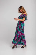 Blusa Lolina de hojas y panteras - Imagen 3