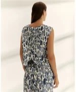 Blusa Paz Torras Azul Índigo - Imagen 3