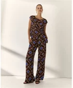 Blusa Paz Torras estampada Marrón