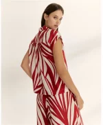 Camisa Paz Torras estampado rojo - Imagen 3