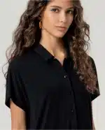 Camisa Surkana bambú Negro - Imagen 3