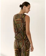 Camiseta Paz Torras estampado verde - Imagen 3