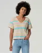 Camiseta Surkana manga corta Beige