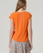 Camiseta surkana cuello pico Naranja - Imagen 2