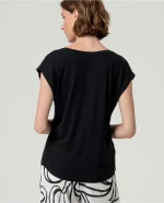 Camiseta surkana cuello pico Negro - Imagen 2