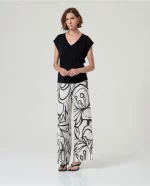 Camiseta surkana cuello pico Negro - Imagen 3