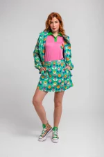 Chaqueta Lolina verde de flores - Imagen 3