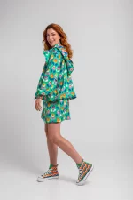 Chaqueta Lolina verde de flores - Imagen 6