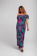 Falda Lolina de hojas y panteras