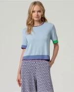 Jersey Surkana punto fino  Azul Empolvado