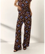 Pantalón Paz Torras estampado marrón - Imagen 2