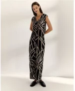 Pantalón Paz Torras estampado negro