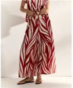 Pantalón Paz Torras estampado rojo - Imagen 2