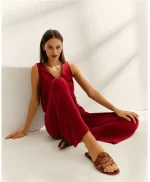 Pantalón Paz Torras rojo - Imagen 4