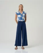 Pantalón Surkana Ancho fluido Marino