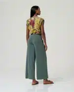 Pantalón Surkana Ancho fluido Verde Botella - Imagen 2