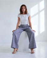 Pantalón Surkana estampado Azul - Imagen 3