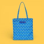 Totebag Agatha Ruiz de la Prada corazones azul cremallera