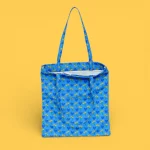 Totebag Agatha Ruiz de la Prada corazones azul cremallera - Imagen 3