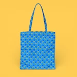 Totebag Agatha Ruiz de la Prada corazones azul cremallera - Imagen 2