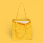 Totebag Agatha Ruiz de la Prada estampado amarillo cremallera - Imagen 3