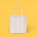 Totebag Agatha Ruiz de la Prada estampado crema cremallera - Imagen 2