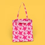 Totebag Agatha Ruiz de la Prada estrellas rojas cremallera - Imagen 3