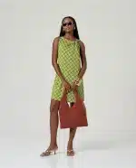 Vestido Surkana corto Verde - Imagen 3