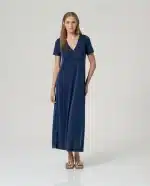 Vestido Surkana maxi Marino