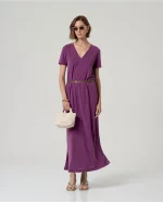 Vestido Surkana maxi Morado - Imagen 3