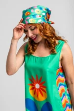 Vestido Lolina verde de flores - Imagen 5