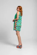 Vestido Lolina verde de flores - Imagen 2