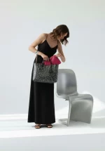 Bolso shopper charol leopardo Noco - Imagen 3